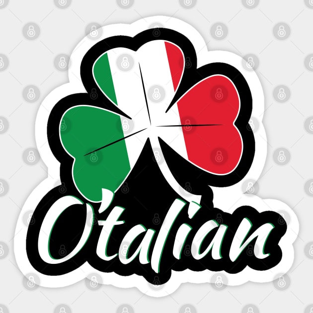 O'Talian Italians for St. Patrick's Day Sticker by Vector Deluxe